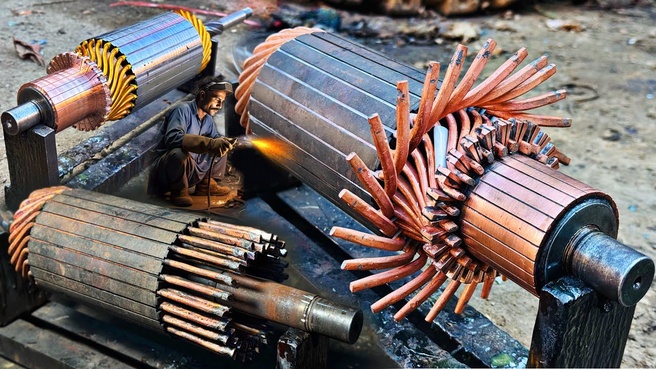 The Ultimate Process for Rewinding a Truck Starter Motor Armature | How to Properly Rewind Armature