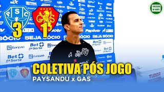 Coletiva do Tecnico Junior Rocha | 💥Virada insana do Paysandu, 3 a 1 pra cima do GAS!