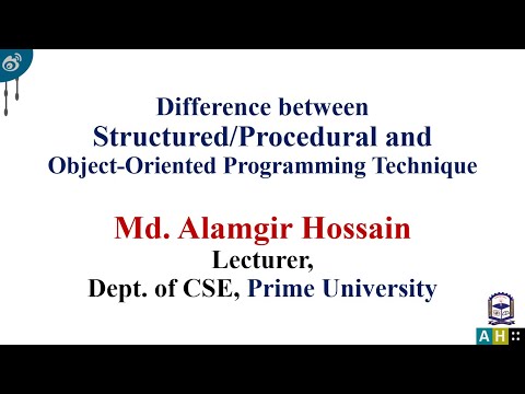 Oopc 02 Differences Between Structured Programming And Object Oriented Programming Technique