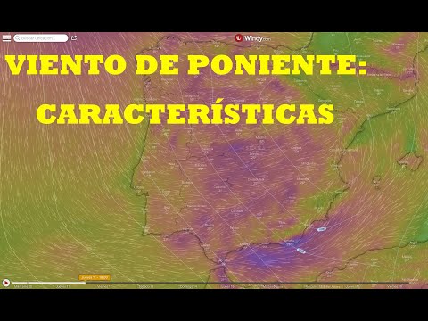 Viento de poniente en la Península Ibérica: Características