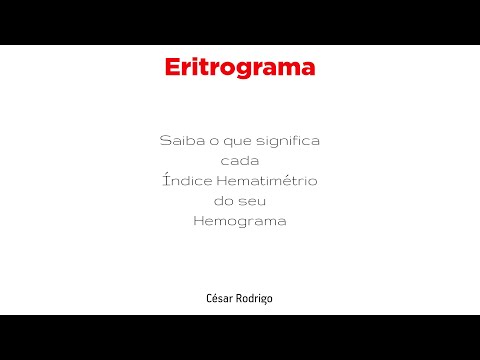 Eritrograma - A Série Vermelha do Hemograma