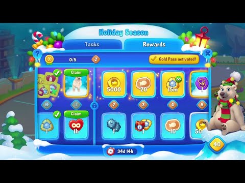 @Fishdom Holiday Season Event Level 1 Unlocked. Got Polar Bear 🐻‍❄️