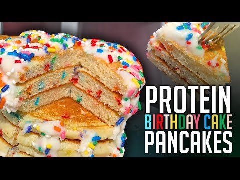 5 Minute Funfetti Protein Pancakes Recipe!