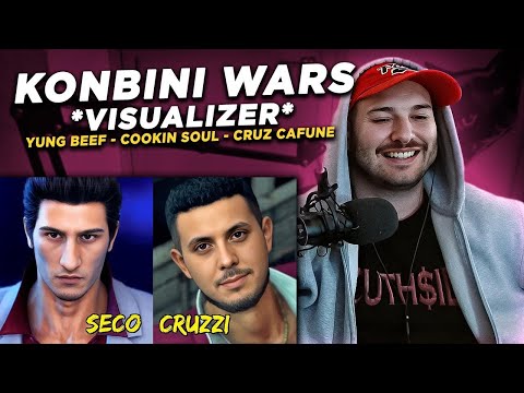 REACCION: Konbini Wars - YUNG BEEF x COOKIN SOUL FT CRUZ CAFUNÉ [VISUALIZER OFICIAL]