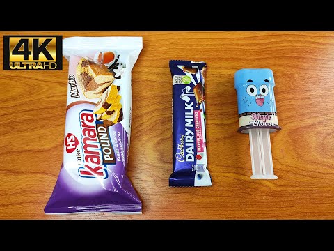 Satisfying Video | Kamara Pound Cake Cadbury Chocolate with Jelly Popping Candy ASMR