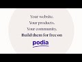 Build your website, your products and your community for free on Podia