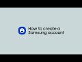 How To Create A Samsung Account Samsung