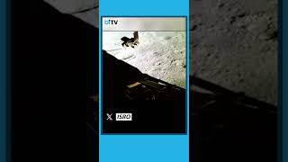 Chandrayaan-3: Rover Spins On Lunar Soil