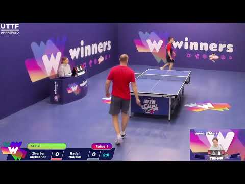 WINners CUP table 1 07.01 Zhurba Aleksandr - Badai Maksim 19:30