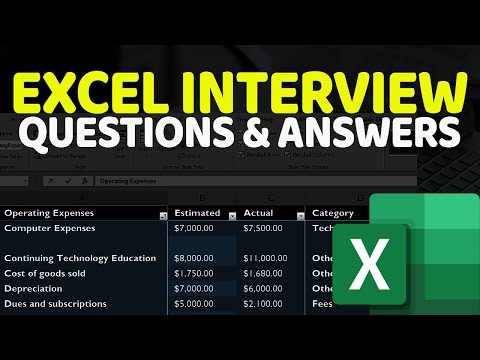 How to Pass EXCEL HIRING INTERVIEW ASSESSMENT TEST - Questions and Answers with Solutions