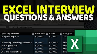 Excel Interview Questions and Answers