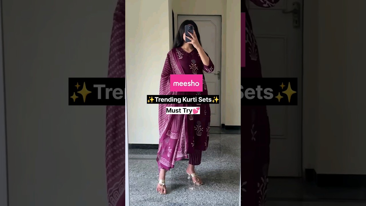 Meesho Trending Kurta sets✨#shorts#trending#meesho#meeshokurtihaul#meeshohaul#explore