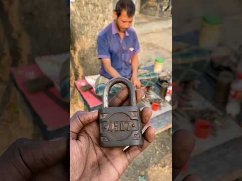 Restoring a 60-Year-Old Lock with a Fully Handmade Key. 😱 #amazing