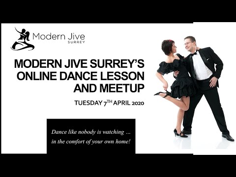 Modern Jive Surrey's online dance lesson and meetup 07.04.2020