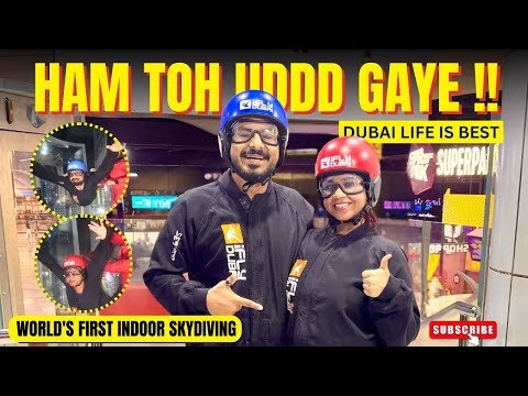 WORLD'S FIRST INDOOR SKYDIVING | Dubai ki Life Best Hai | Ifly | Dubai Hindi Vlogs #dubai
