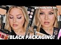 Full Face Of BLACK Products Challenge GRWM Packaging Challenge
