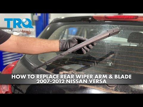 How to Replace Rear Wiper Arm & Blade Assembly 2007-2012 Nissan Versa