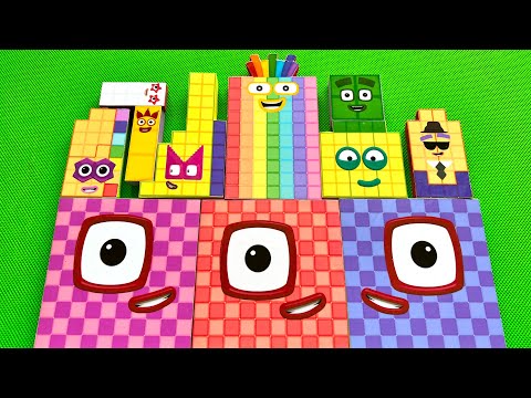 Cleanning Numberblocks Puzzle Tetris NEW 633 Space ASMR! Numberblocks Satisfying Video