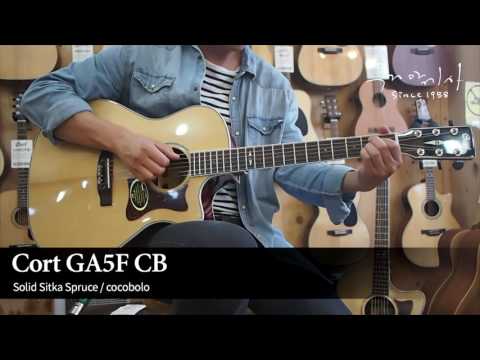 Пример звучания электроакустической гитары Cort GA5F-CB-NAT