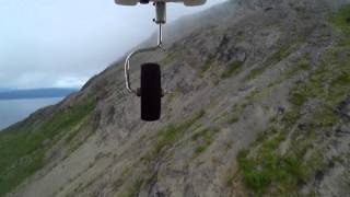 preview picture of video 'Flight Cam Ballangen. Crazy rc flight into the clouds, end in a chrash.'