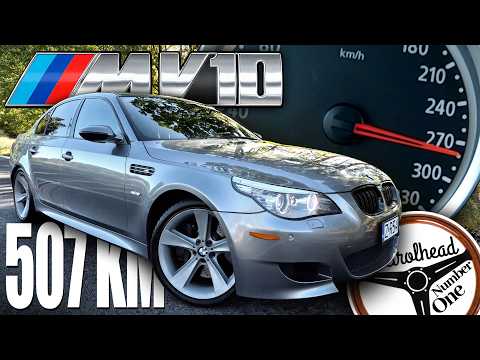 2008 BMW M5 5.0 V10 (507 KM) | V-MAX, 100-200 km/h, Test, Prezentacja, AUTOBAHN | 4K