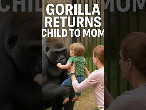 Gorilla Gently Returns Lost Child to Mom — Unbelievable Moment!