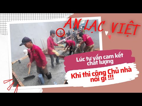 AN LẠC VIỆT nghiệm thu và đổ bê tông nền móng.