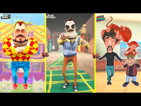 BAYRAM KAPIŞMASINDA EN KOMİKLER 😱 Dark Riddle - Hello Neighbor - Scary Robber