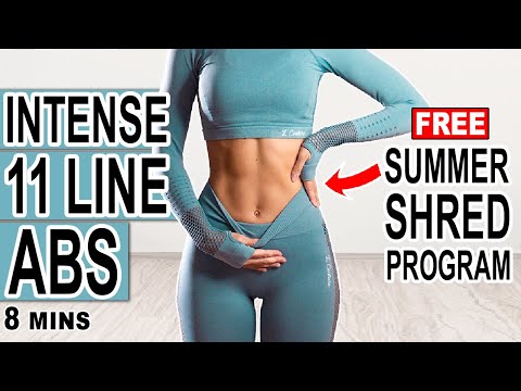 Get 11 LINE ABS in 40 Days 💪 8 min Summer Shred Workout No. 4