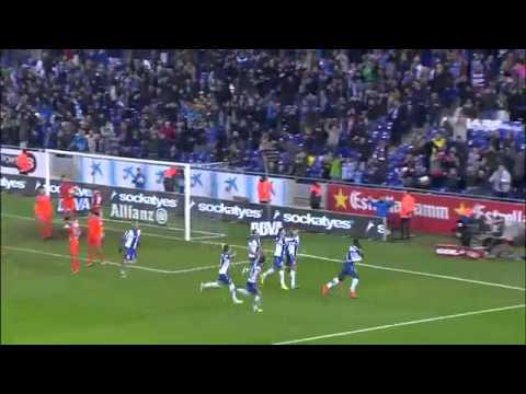 Gol caicedo espanyol 1-0 valencia