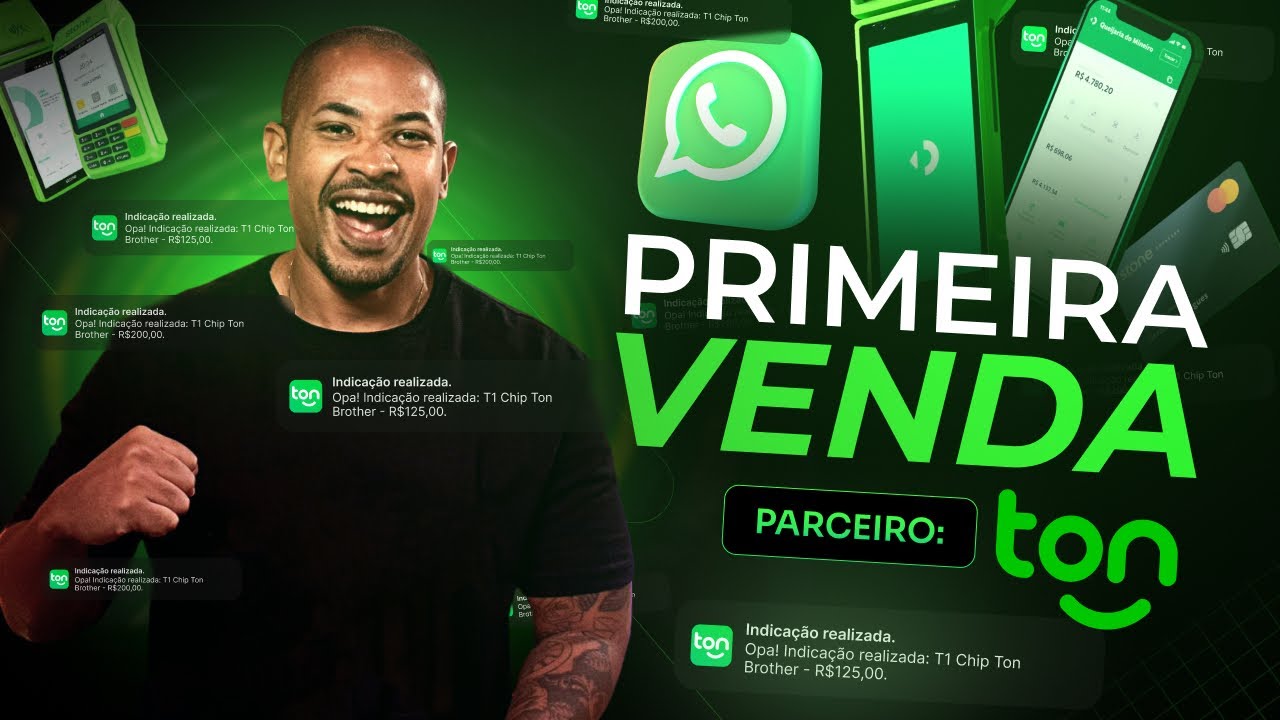 Primeira Venda Maquininha Ton sem investir (Venda ainda hoje)