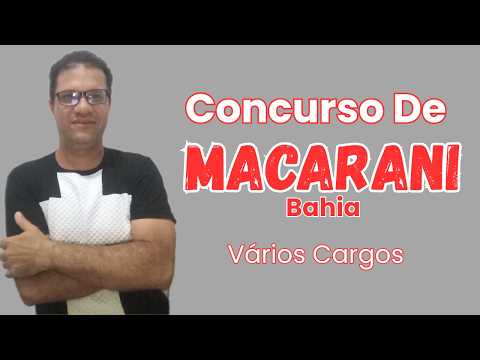 Concurso de Macarani-BA 
