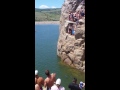 Cliff diving fail