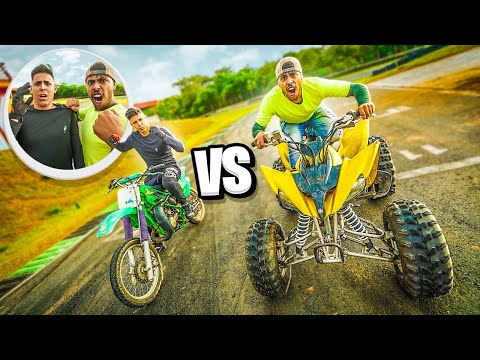 MINI MOTO VS QUADRICICLO DO MEU AMIGO