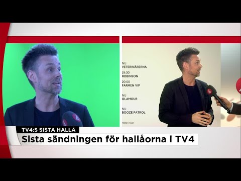 Sista kvällen med hallåa i TV4 - följ med in i studion - Nyheterna (TV4)