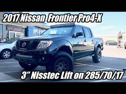 Lifted 2017 Nissan Frontier Radflo Nisstec Extended Travel Kit
