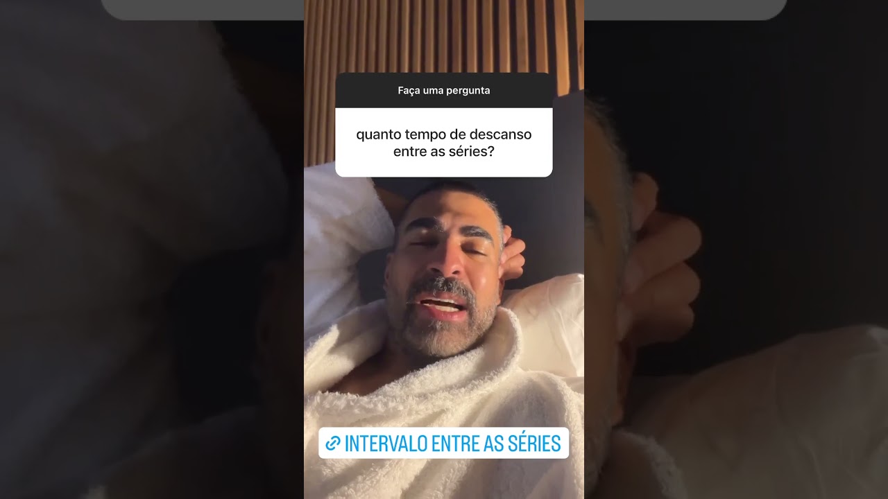 Quanto descanso entre as séries