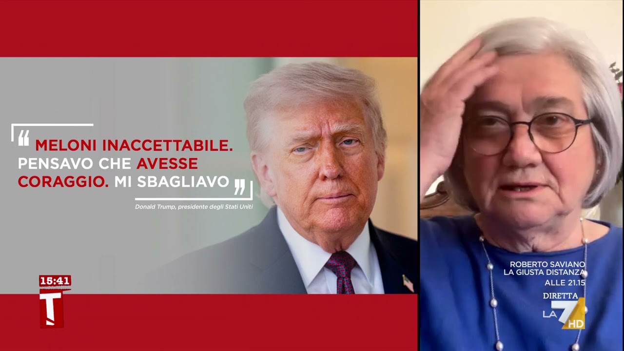 Bindi su Meloni: "Ha difeso il Papa, ma troppo poco per una rottura con Trump"