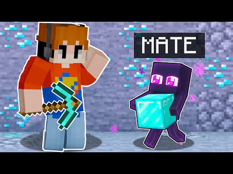 MI FINGO UNO ENDERMAN AMICHEVOLE E AIUTO IL MIO AMICO MAX RANDOM a FINIRE MINECRAFT!!