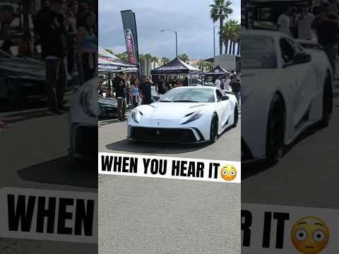 FERRARI 812 N-LARGO😳…SCREAMS LIKE AN F1 CAR🔊 #nlargo #carferrari