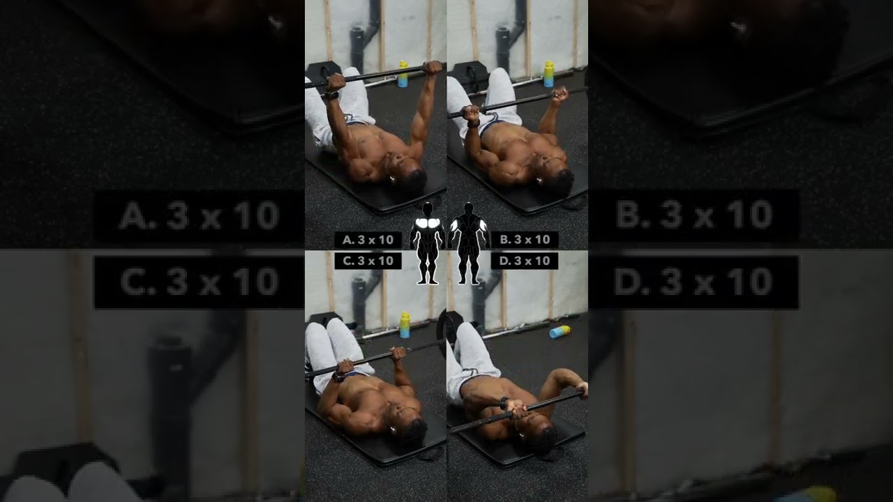 Barbell Chest & Triceps Workout (No Bench Needed)