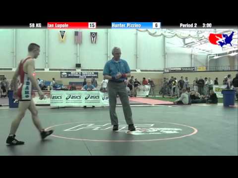Ian Lupole vs. Hunter Pizzino at 2013 FILA Cadet Nationals - FS