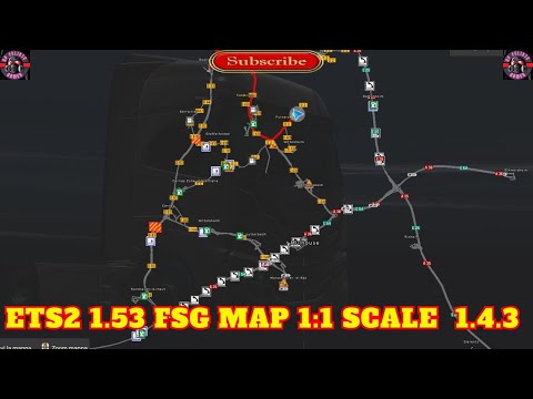 ETS2 1.53 FSG MAP 1:1 Scale - v 1.4.3