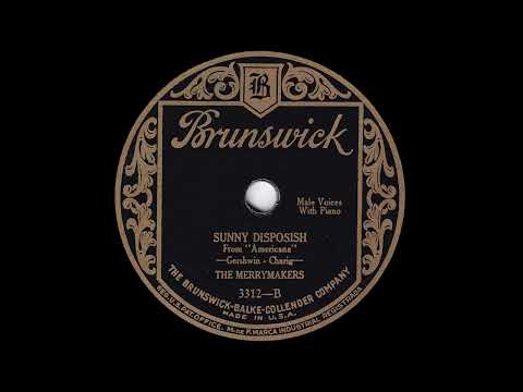 1926 The Merrymakers - Sunny Disposish
