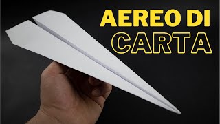 Come Fare un Aeroplanino di Carta (molto facile) | 2 minuti