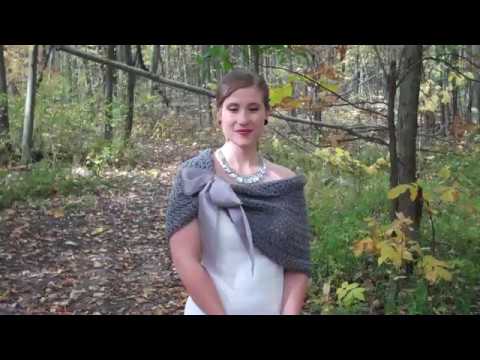 Gray Wedding Shawl
