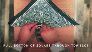 Creating The Perfect 3 Point Crown Pocket Square Fold with Squareguard Holder & Silk Pocket Squares