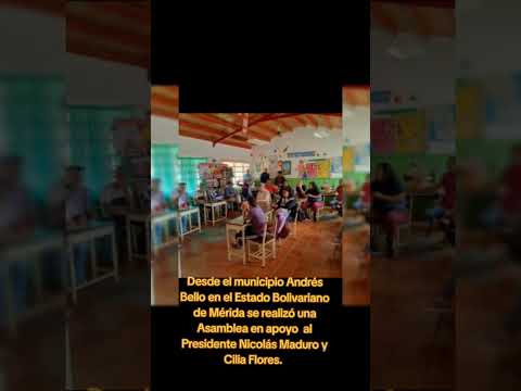 Desde municipio Andrés Bello, Mérida se realizó Asamblea en apoyo a Nicolás Maduro y Cilia Flores