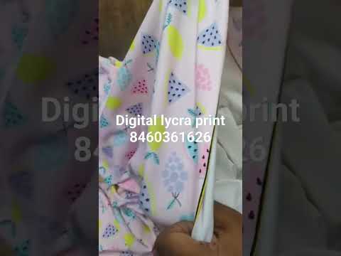 Polyester lycra febric/looper print /260 gsm