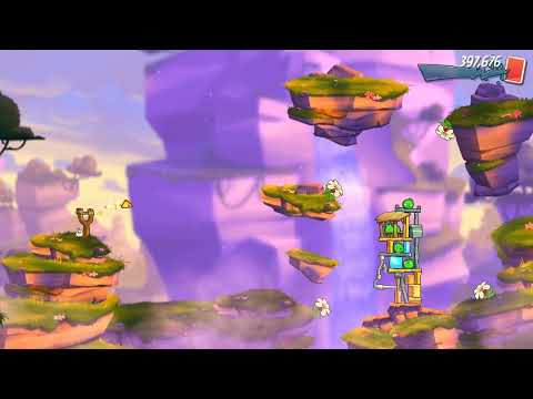 ANGRY BIRDS 2 - LEVEL 12 WALKTHROUGH - 3 STARS ⭐⭐⭐ / COBALT PLATEAU FATHERLY HILLS